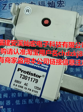 法国罗兰熔断器T301179 690V 125A 6,9GRB70PA0125 拍联系