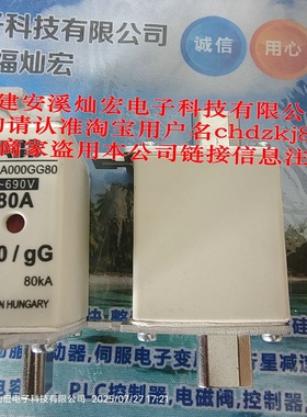 OFA系列熔断器OFAA000GG80 80A, 690V 拍联系库存 全新原装