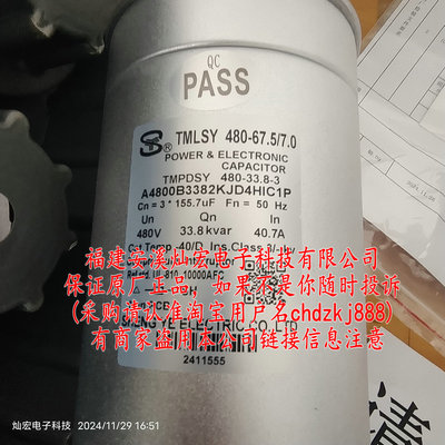 电容器TMLSY480-67.5/7.0  TMPDSY480-33.8-3 4800B033K83D-2HICP