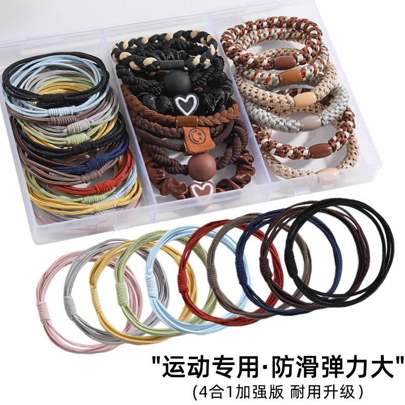 多款式发绳女盒装高弹力耐用发圈2025新款扎发皮筋高马尾加粗头绳,饰品/流行首饰/时尚饰品新,发饰,淘宝优惠券,粉丝福利购,淘宝优惠卷