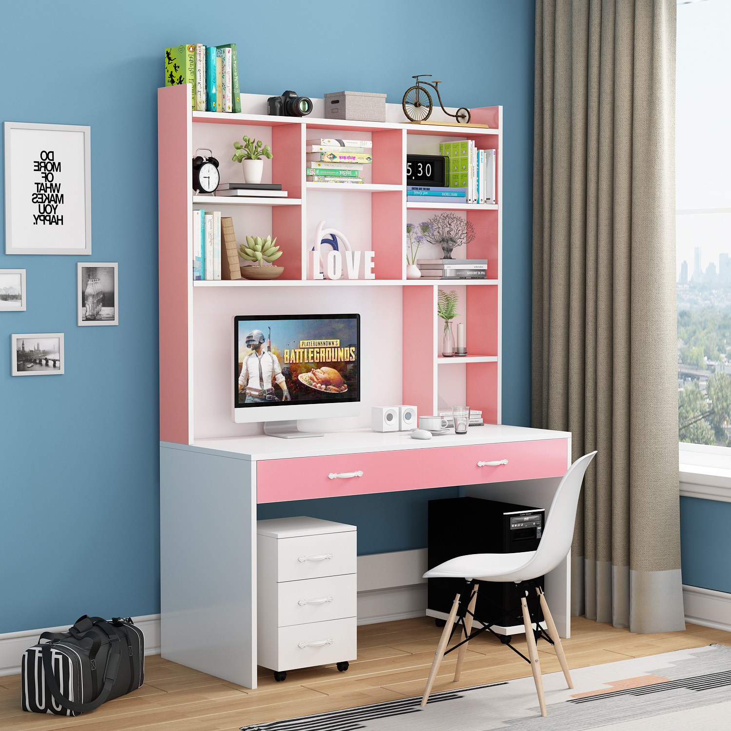 The computer table Desktop Bookcase desk bookshelf one combination household Simplicity bookshelf Desk Learning table deskin the Residential furniture , Tables , Computer Desk  category - from Buy2taobao.com to provide professional Taobao agent buy service