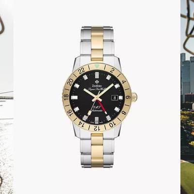 Zodiac Super Sea 专柜2023新款间金钢带手表代购男式腕表 ZO9406