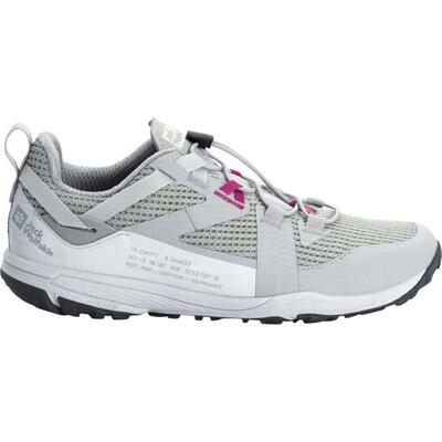 代购Jack wolfskin狼爪女士徒步鞋透气轻量缓震越野跑鞋低帮