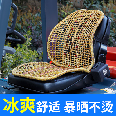 叉车坐垫夏季货车通风透气座椅垫夏天挖掘机铲车专用冰丝凉席座垫