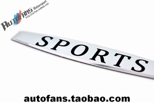 台湾产sports车标志冷光标贴铭牌立体贴侧标车贴叶子板标翼子板标
