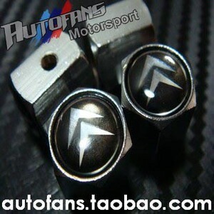 雪铁龙车标防盗黑色轮胎气门嘴帽防盗气嘴帽C4L世嘉C5毕加索C2等