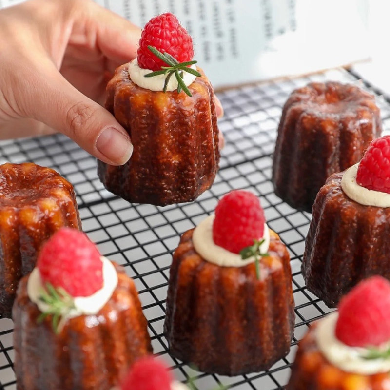 法式甜点金色可露丽不粘蛋糕模具天使之铃canneles蛋糕甜点杯烤模