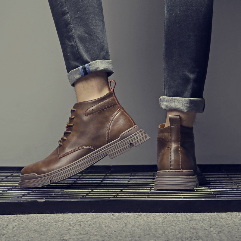 Trend Setter！闭眼入！马丁靴男高帮英伦风韩版潮流休闲百搭工装