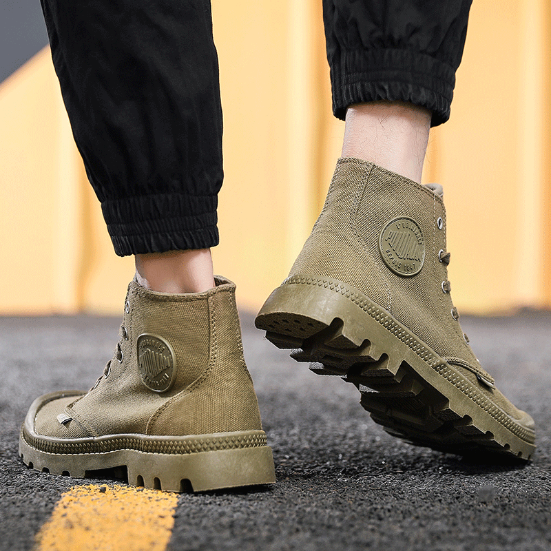 帆布马丁鞋男中高帮鞋复古登山旅游鞋透气百搭布鞋休闲工装靴夏季|msdalam kategori Kasut lelaki popular, kasut kanvas - dari Buy2taobao.com untuk memberikan perkhidmatan ejen Taobao profesional membeli