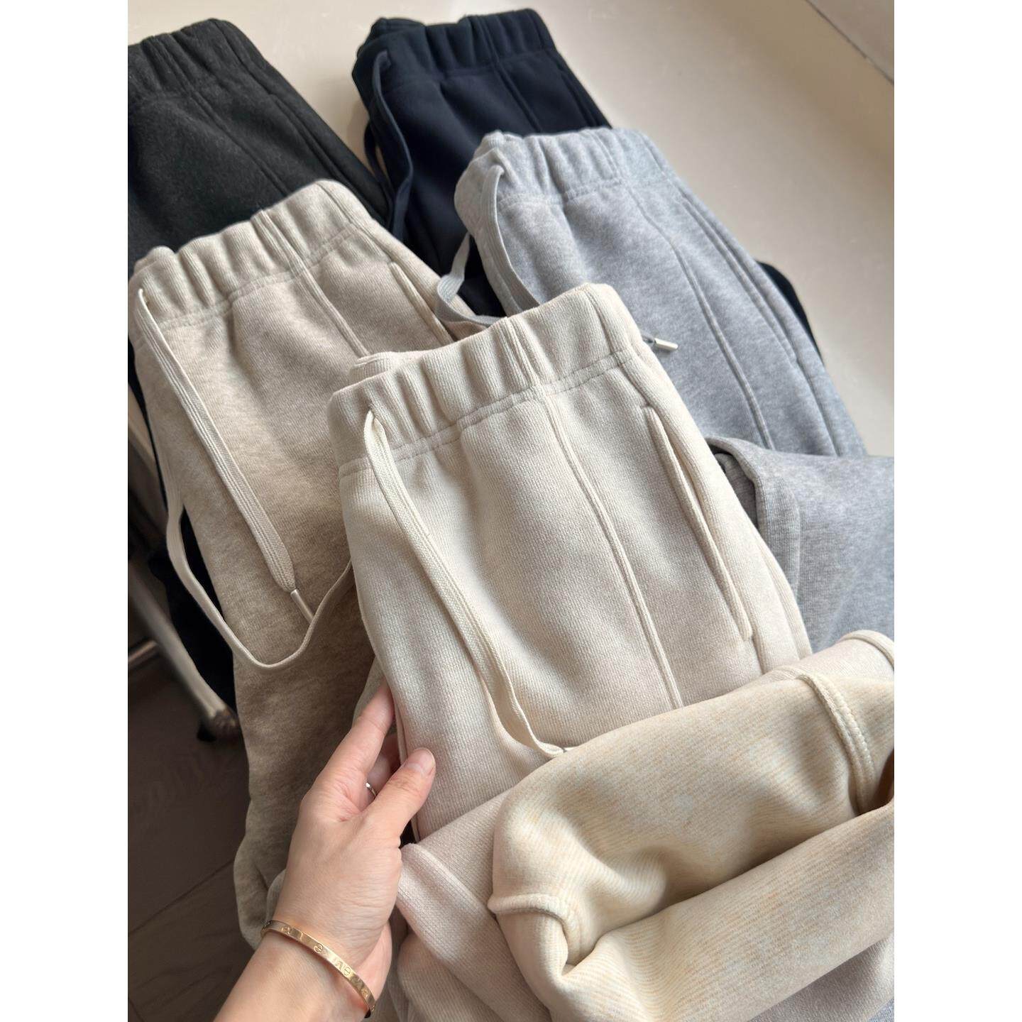 【特厚羊毛蚕丝】800克羊毛蚕丝加绒加厚女装保暖长休闲阔腿裤子