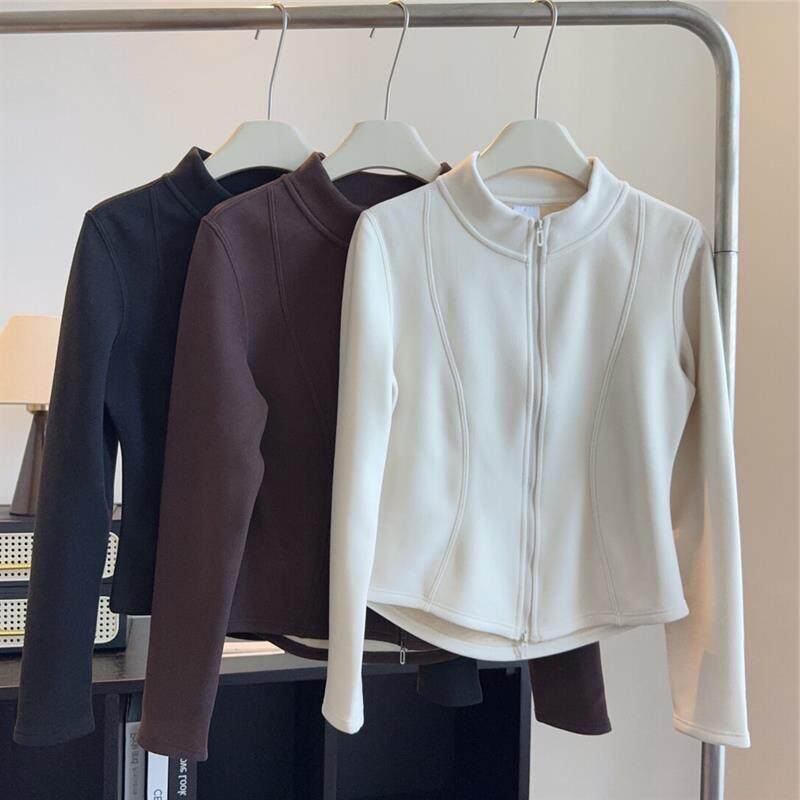 一勺米！升级版小蛮腰羊毛蚕丝外套！立体剪裁聚温保暖小暖炉外套