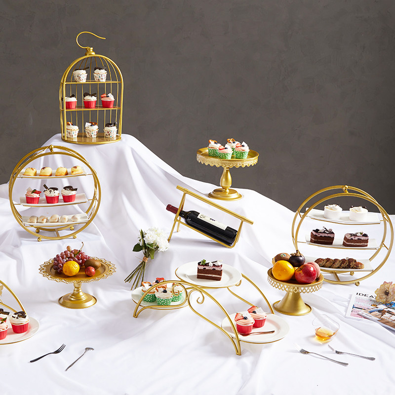 new pattern European style originality Iron art Cake Stand multi-storey Afternoon Tea Dessert plate Tray wedding Dessert decorate Decorationin the Home accessories , Decorative items , Fruit plate/Fruit baskets  category - from Buy2taobao.com to provide professional Taobao agent buy service