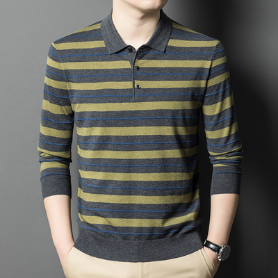 扎索套头羊毛衫翻领含山羊绒毛衣