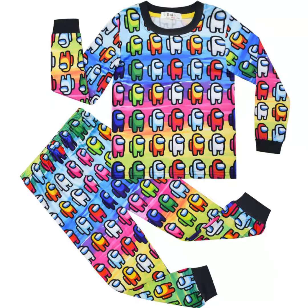 儿童家居服睡衣长袖裤子