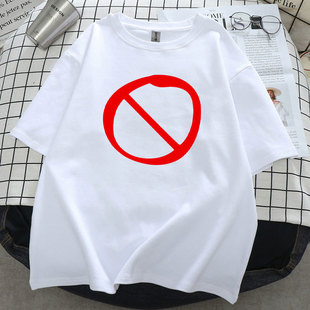 黑色星期五之夜衣服周五夜放克话筒男孩短袖T恤情侣款纯棉半袖ins