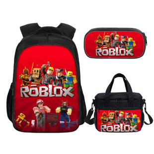 roblox书包双肩包罗布乐思周边虚拟世界中小学生挎包笔袋三件套潮