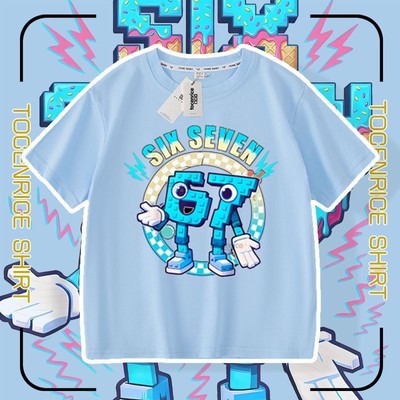 Steal a Brainrot衣服短袖t恤roblox偷走一颗脑红67男女童夏季T恤