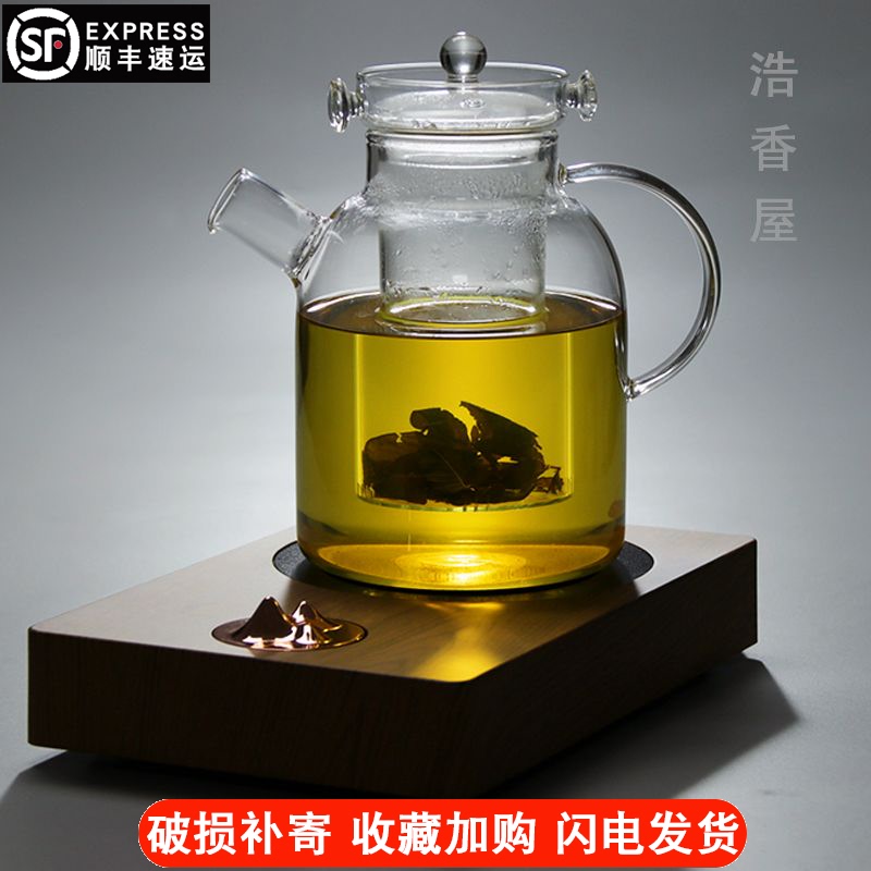 玻璃茶壶套装耐高温大号大容量加厚烧水壶泡茶煮茶器茶具过滤家用|msdalam kategori pinggan mangkuk, set teh, teko - dari Buy2taobao.com untuk memberikan perkhidmatan ejen Taobao profesional membeli
