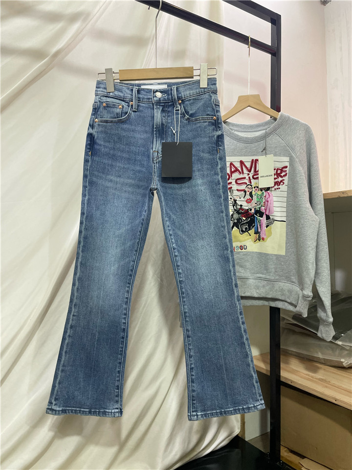 微喇叭九分常规棉牛仔2022小个子