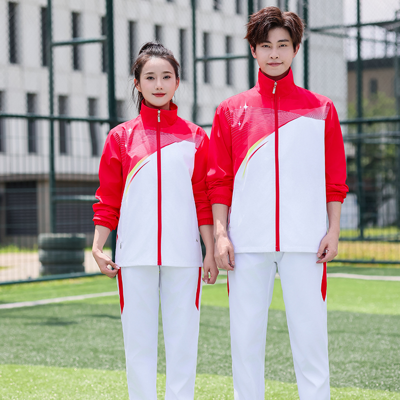 三叶彩男女中国队出场服团体服