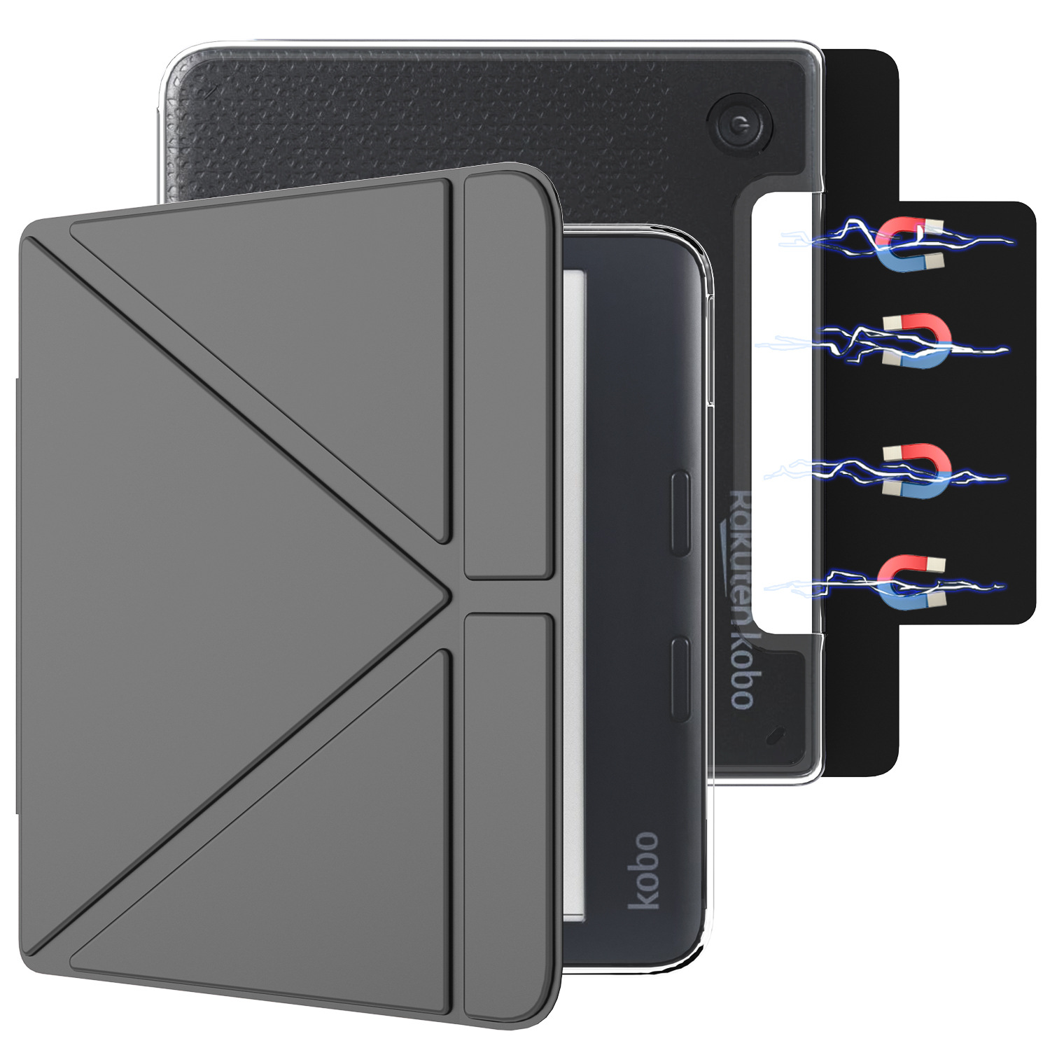 适用Kobo Libra Colour保护套7寸Libra 2亚克力磁吸可拆分离款