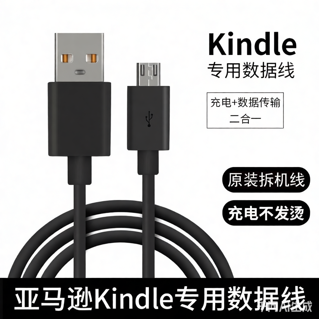亚马逊Kindle电子书原装数据线充电器头拆机线电源适配器安卓线