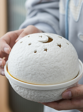 南笙陶瓷香薰炉香薰蜡烛摆件