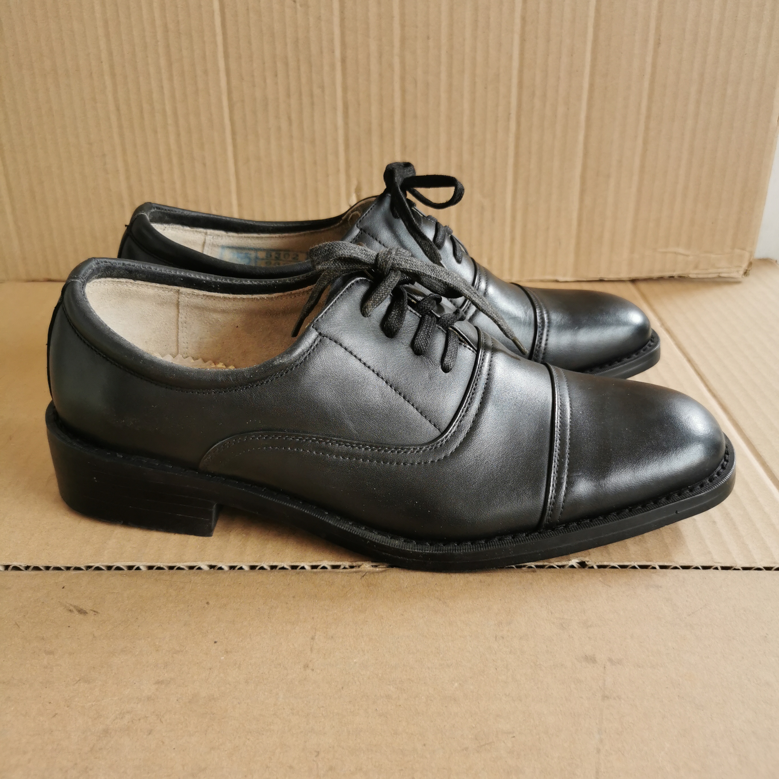 清货际华5302库存三接头皮鞋男真皮系带低帮春秋单皮鞋