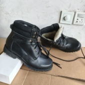 短筒羊毛皮靴冬季 特价 清仓5302库存真皮短靴男式 保暖东北防寒靴子