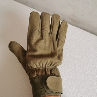 库存正品 加绒保暖学生五指骑行户外锻炼绿色手套 冬季 01内手套