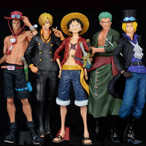 全套大号草帽团路飞索隆艾斯手办