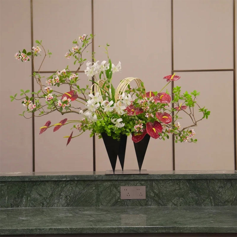 金属花器仿真花艺设计师软装