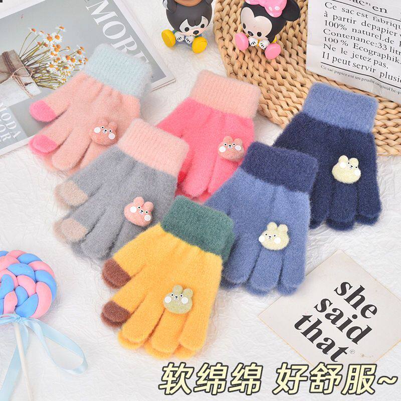 加厚儿童手套冬季防冻保暖玩雪1到3岁男女童幼儿园宝宝手套可爱