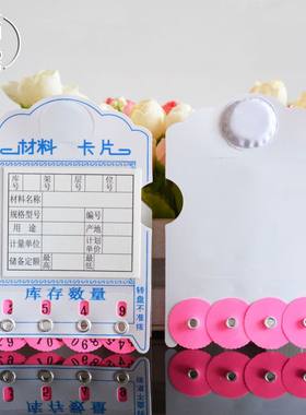 烁德PVC单磁铁计数分类牌