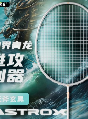 ALRE新款羽毛球拍碳素拍男女训练4u进攻型超轻均衡攻守之刃小黑拍