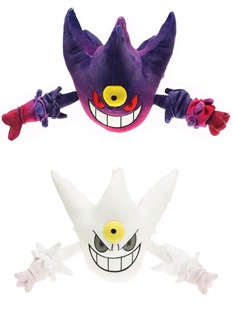 耿鬼超级百万Mega形态鬼斯通进化版毒鬼斯 耿鬼初版 毛绒公仔玩偶