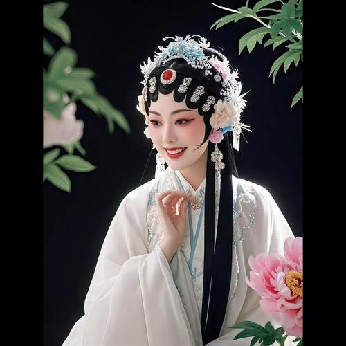 超美戏曲京剧昆曲花旦装饰海报客厅卧室宿舍墙面贴画自粘贴新国潮