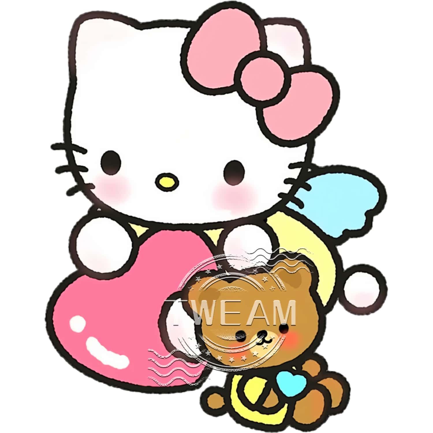 凯蒂猫电动车贴纸卡通车贴划痕遮挡防水汽车摩托贴Hellokitty装饰图片