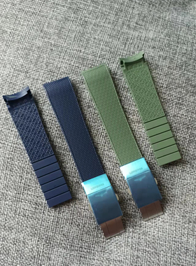 适用浪秦康卡斯橡胶表带原装L3.781.782.742.642硅胶男表链配件21