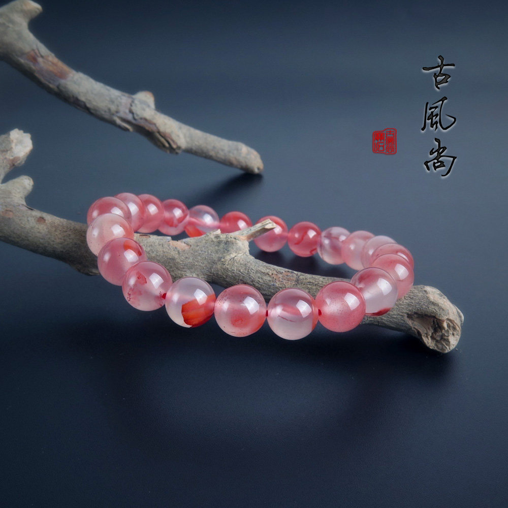 새로운 천연 NANHONG 팔찌 SICHUAN LIANGSHAN BINGPIAO NANHONG 팔찌