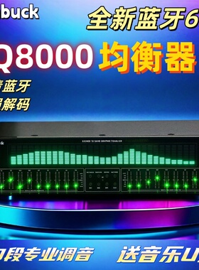 山宇EQ8000均衡器立体声家用专业效果器音频处理台湾110V跨境代发
