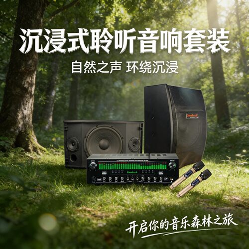 专业卡拉OK卡包一对音箱