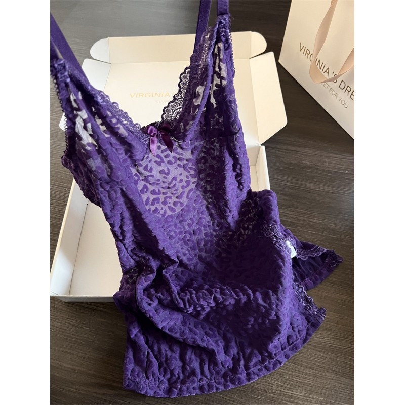 法式纯欲风花边豹纹吊带睡裙女夏季新款大码性感开叉家修身居服裙,女士内衣/男士内衣/家居服,睡裙,淘宝优惠券,粉丝福利购,淘宝优惠卷