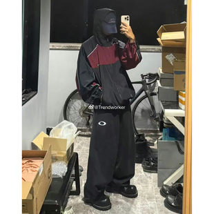 25ss巴黎篮球系列 baggy版 Loop 环形刺绣长裤 型 Sport 天花板