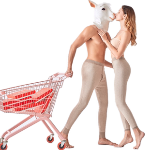 极限羊加厚纯山羊绒裤秋冬男女打底羊毛保暖修身高腰大码毛线内穿