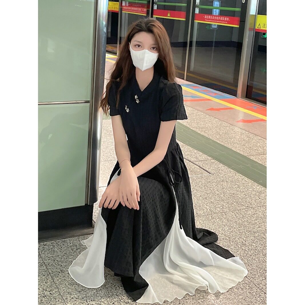 新中式改良旗袍连衣裙女