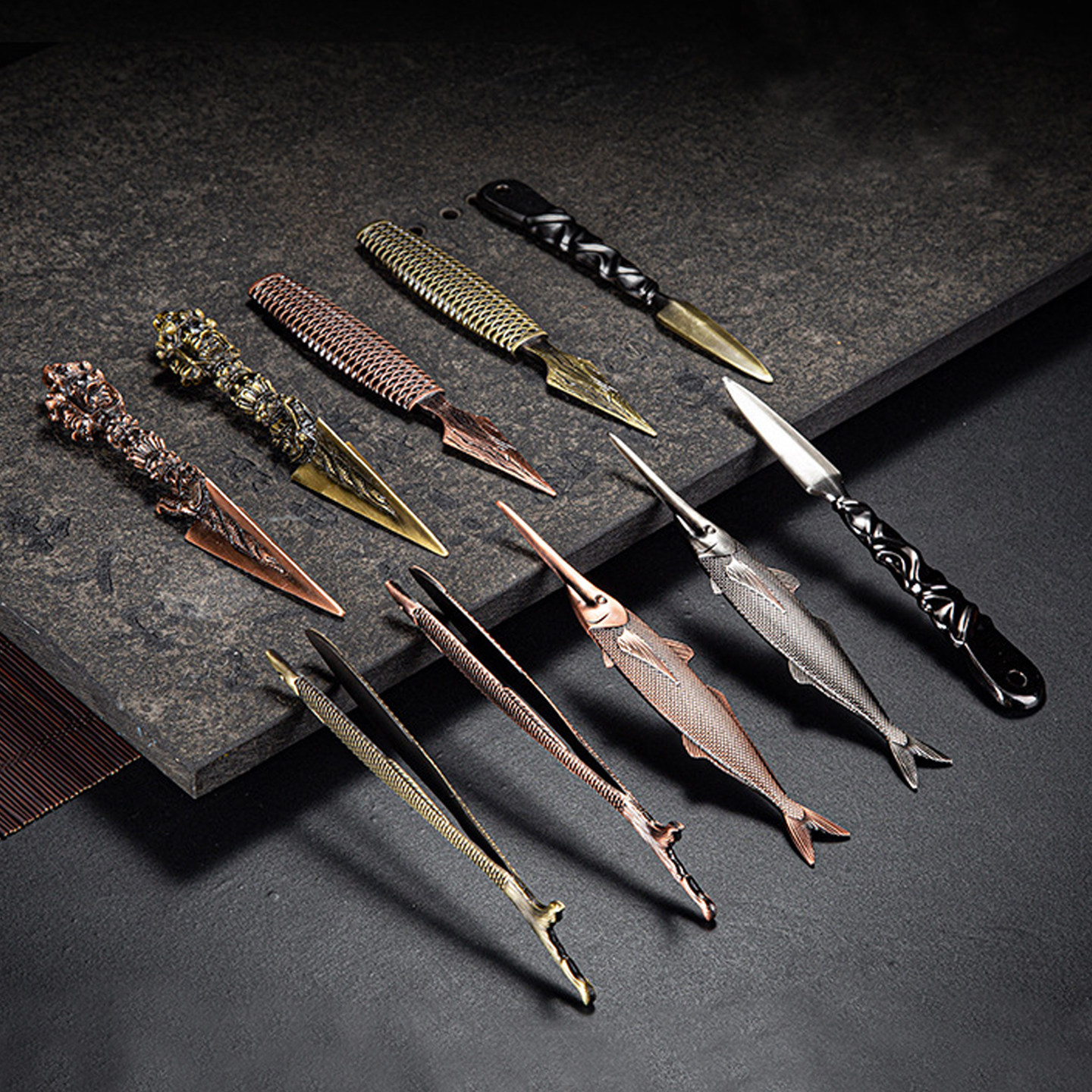 精品茶刀锌合金防氧化鱼形茶针茶夹功夫茶具配件普洱黑茶开茶工具,餐饮具,茶道/零配,淘宝优惠券,粉丝福利购,淘宝优惠卷