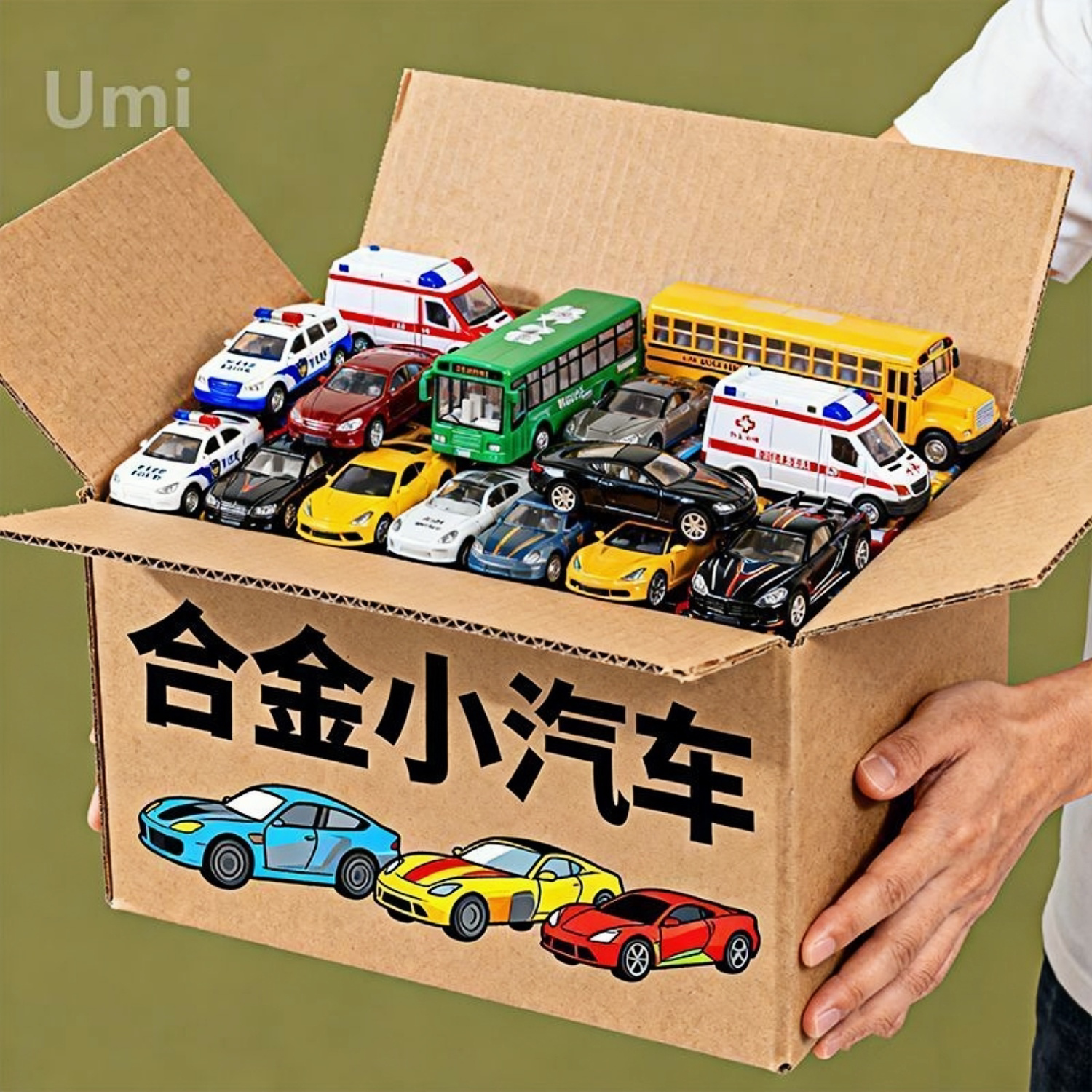 50只合金小汽车小号回力金属车套装迷你小号铁皮儿童玩具赛车跑车
