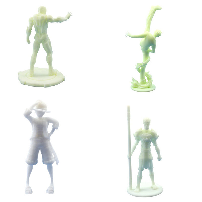 动漫人物模型尼龙光敏树脂黄料白料手办手板模型制作3D打印工艺品图片
