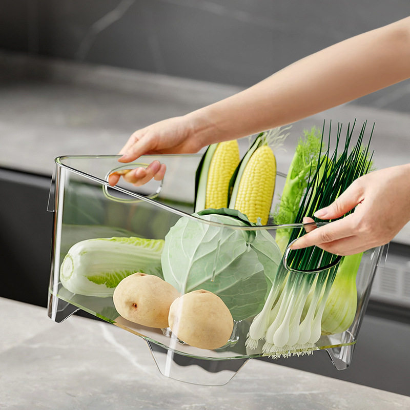 洗菜篮家用厨房沥水洗菜盆轻奢高档客厅洗水果盘2024新款淘菜